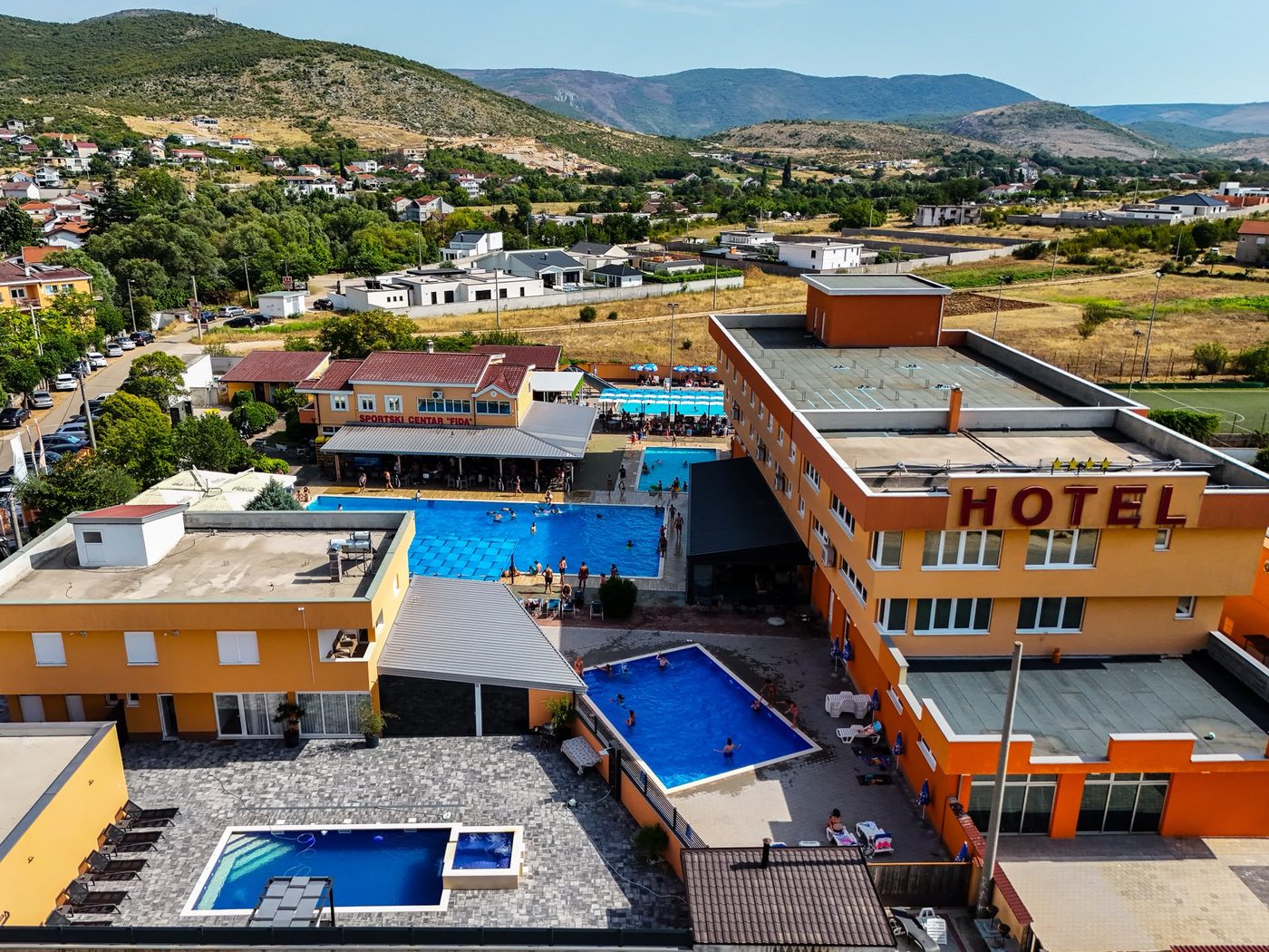Pogled iz vazduha na Sportski centar Fida